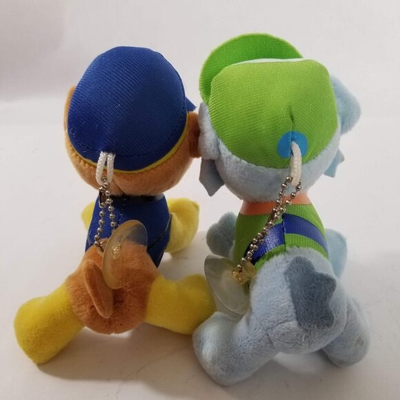 Paw Patrol Chase and Rocky Stuffed Plush Animal Toy Dolls w/Suction Cups… - Picture 6 of 7